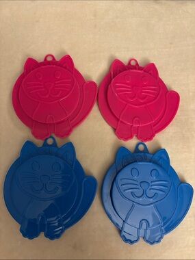 Set of 4 Kitty Kap Cat Food Can Covers